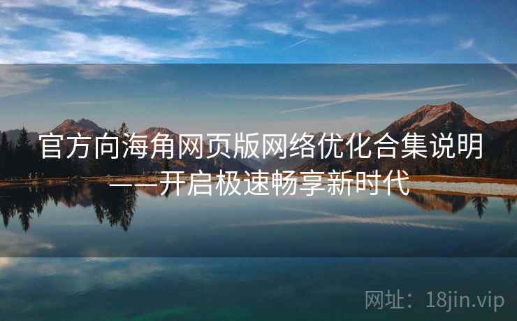 官方向海角网页版网络优化合集说明——开启极速畅享新时代