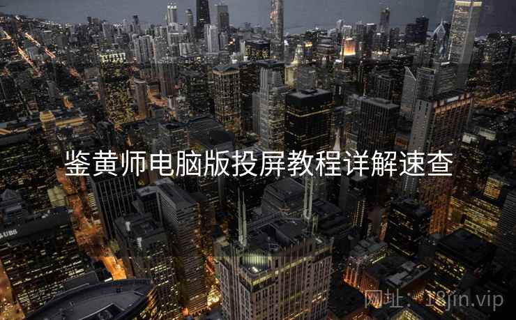 鉴黄师电脑版投屏教程详解速查
