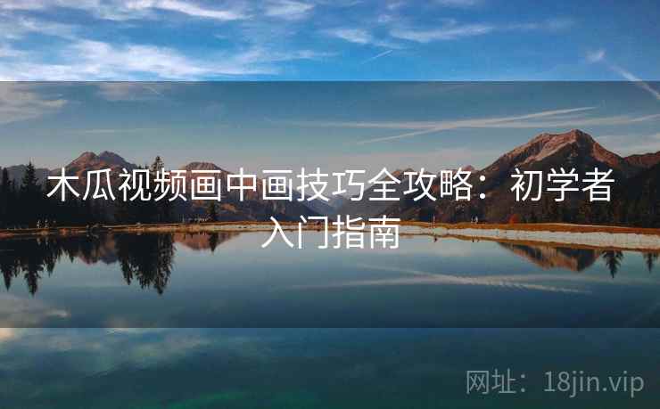 木瓜视频画中画技巧全攻略：初学者入门指南